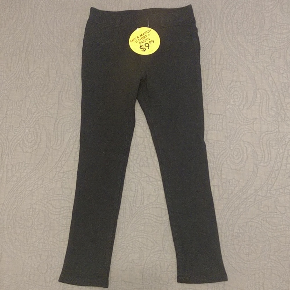 Girls black jeggings